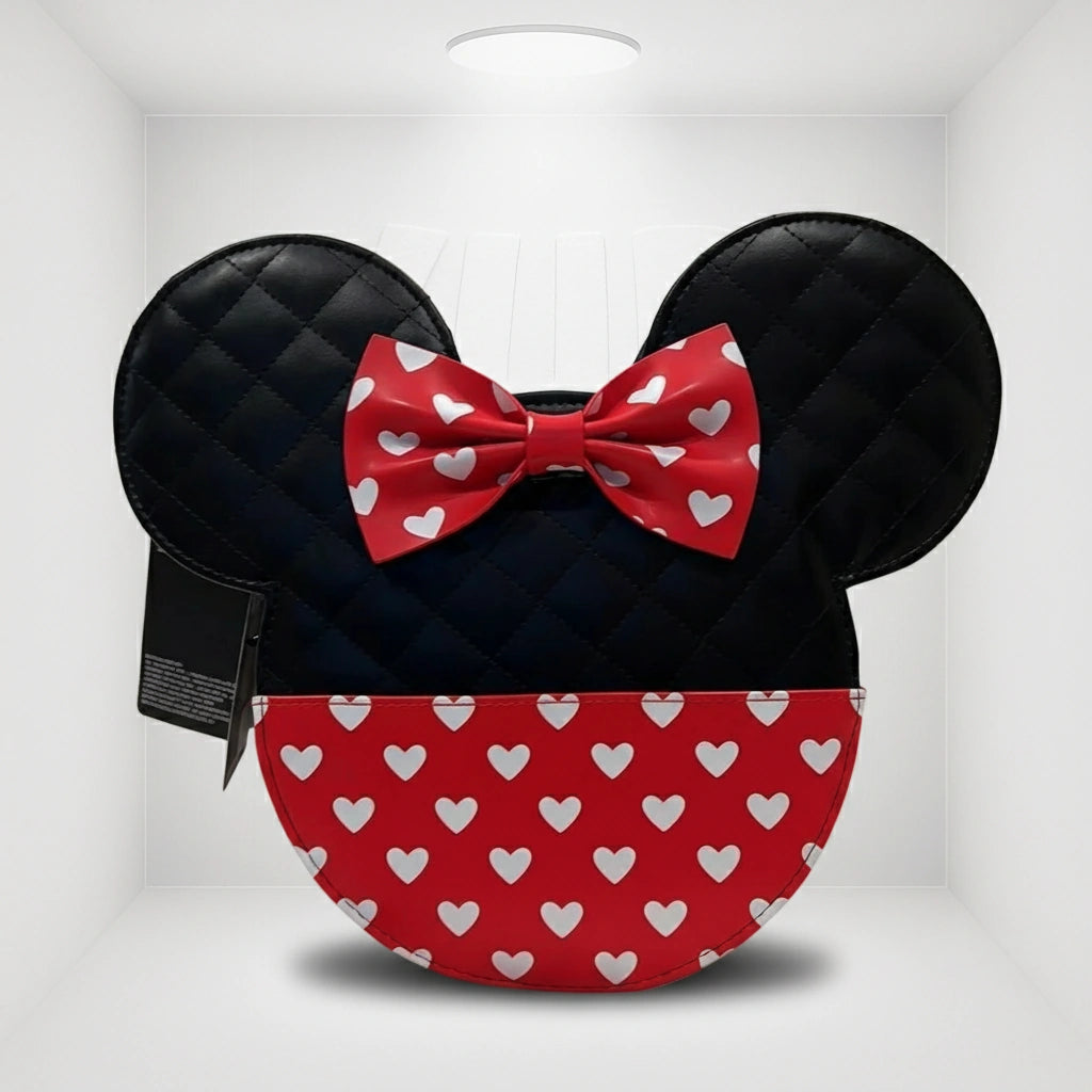 Loungefly Disney Mickey and Minnie Mouse Valentines Reversible Crossbody Bag