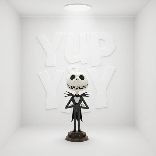 Nightmare Before Christmas Graveyard Jack Skellington Head Knocker Bobble Head