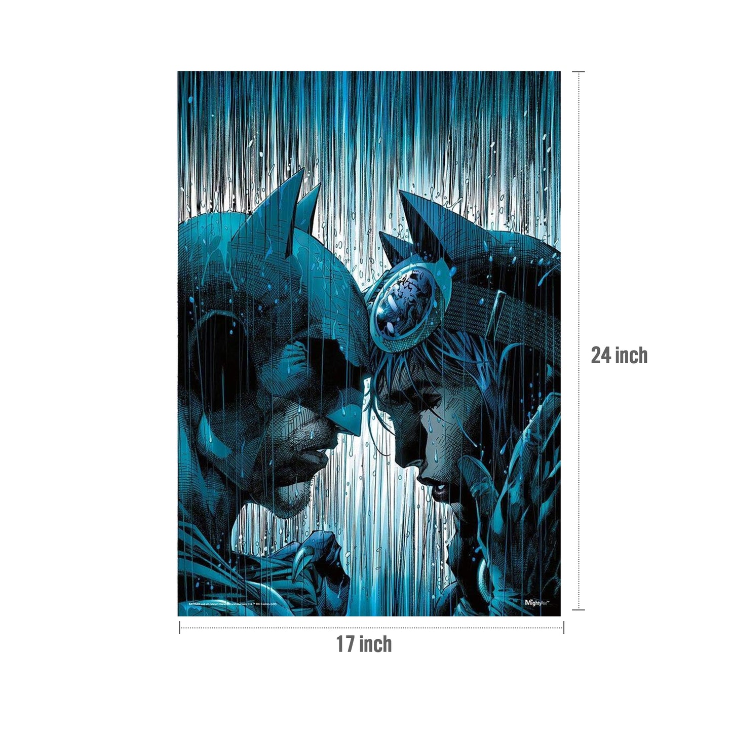 Trend Setters DC Comics Batman & Catwoman "Under The Weather" MightyPrint Wall Art