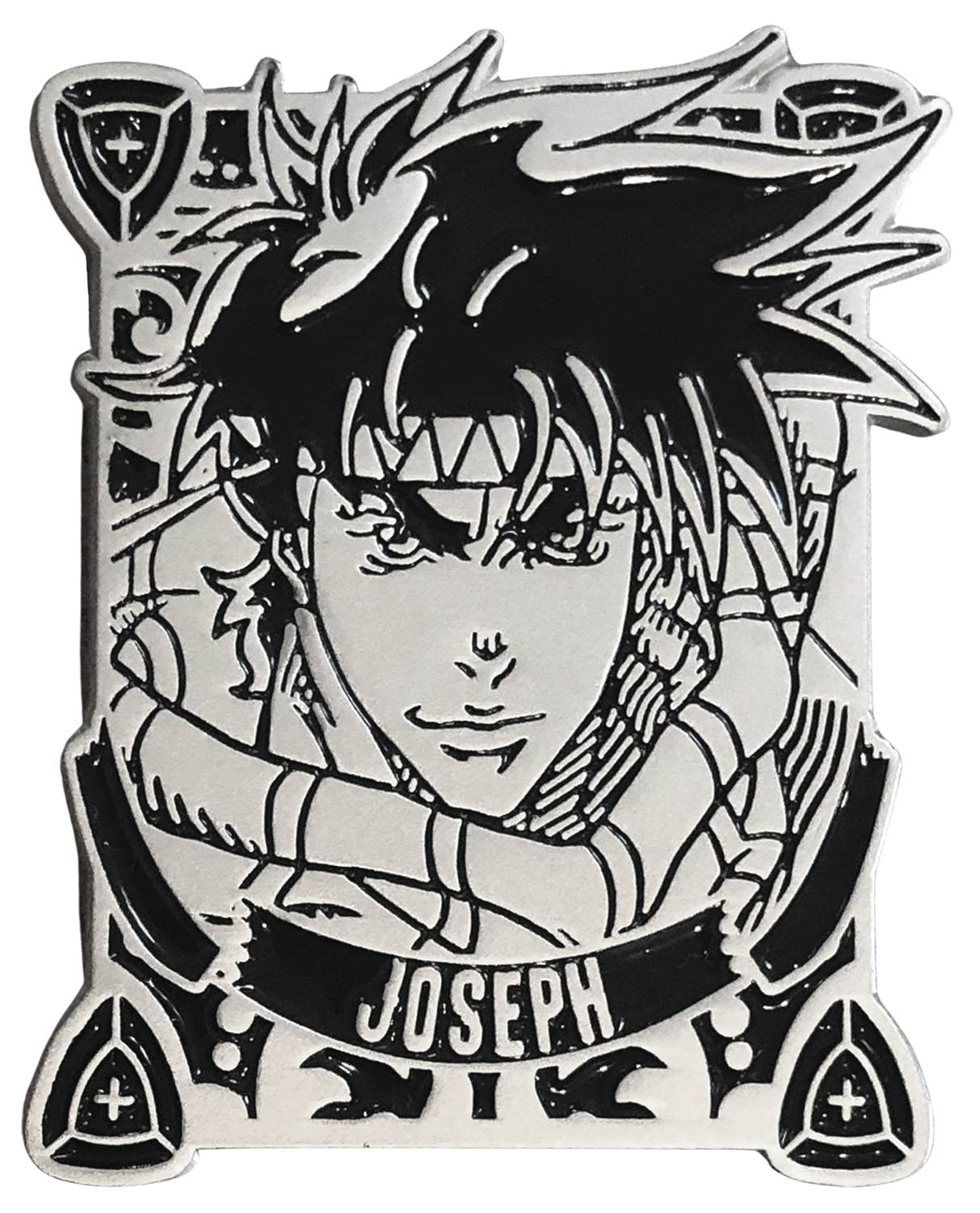 Zen Monkey Studios Jojo's Bizarre Adventure - Joseph Joestar (Black Badge Series) Collectible Pin