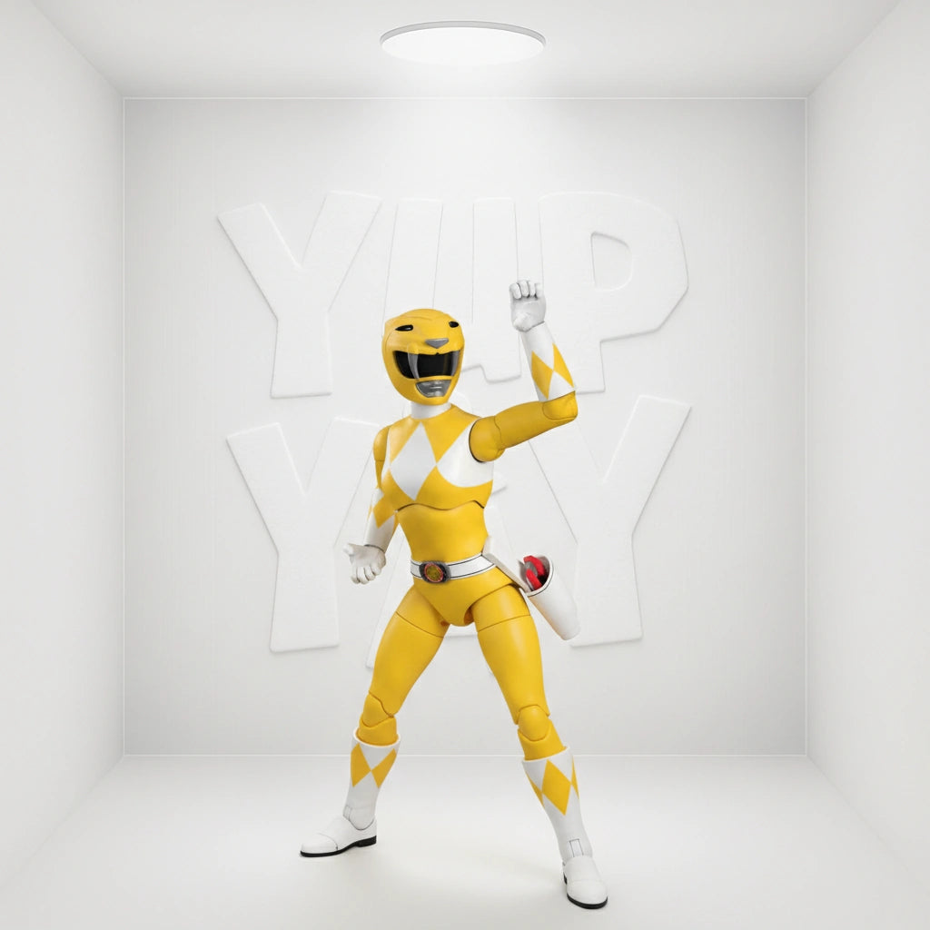 Super7 Ultimates 7-inch Series Power Rangers Action Figure - Yellow Ranger
