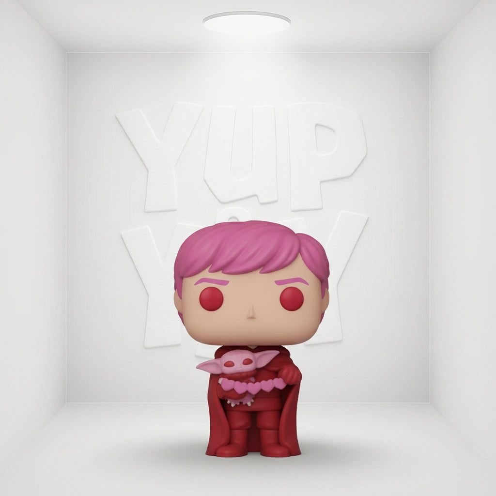 Funko Pop! Vinyl: Star Wars - Luke Skywalker with Grogu (Pink) #494