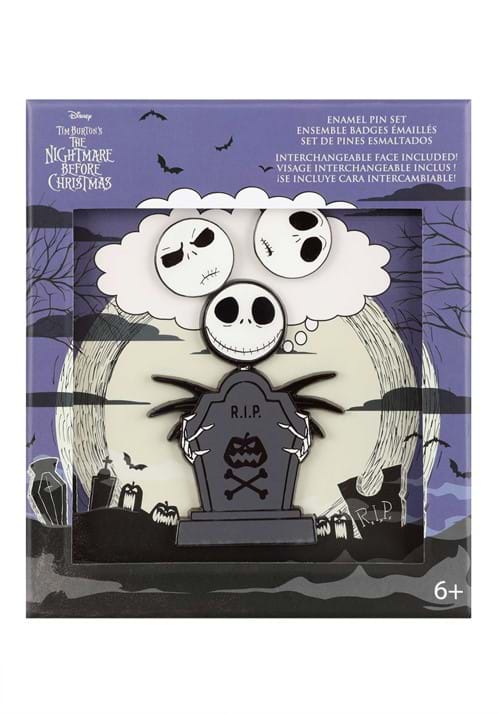 Loungefly The Nightmare Before Christmas - Jack Skellington Mixed Emotions Enamel Pin Set