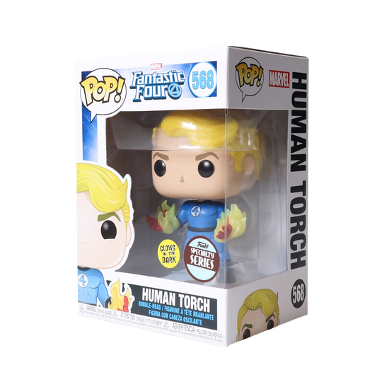 Funko Pop! Marvel: Fantastic Four - Human Torch (Glow in the Dark) #568