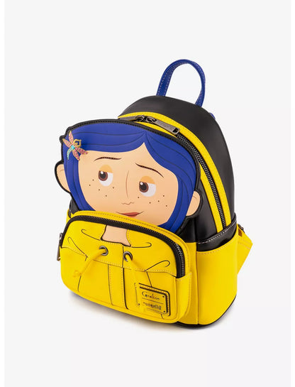 Loungefly Laika Coraline Raincoat Cosplay Womens Double Strap Shoulder Bag