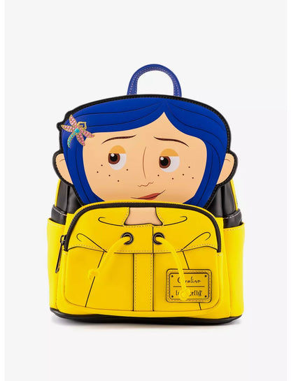 Loungefly Laika Coraline Raincoat Cosplay Womens Double Strap Shoulder Bag