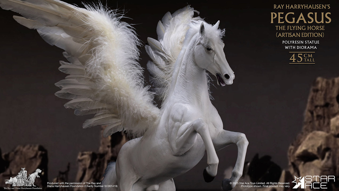 Star Ace Toys Pegasus The Flying Horse Polyresin Statue with Diorama