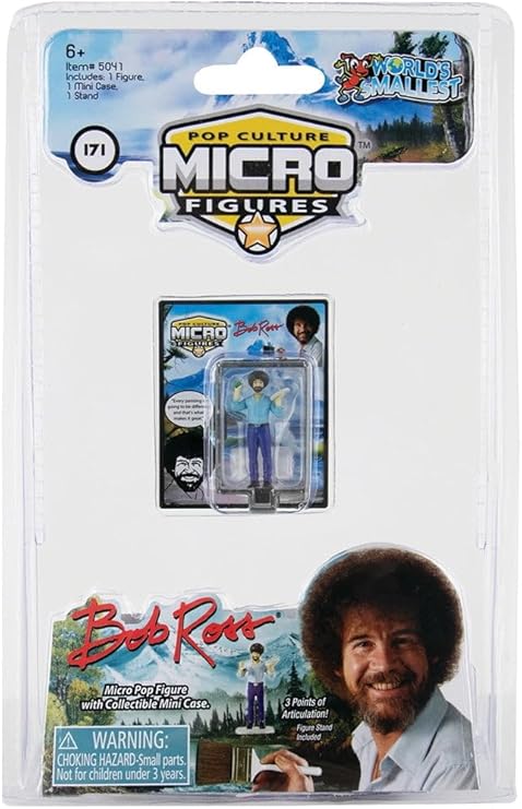 World's Smallest Pop Culture Micro Figures 1.25" - BOB ROSS