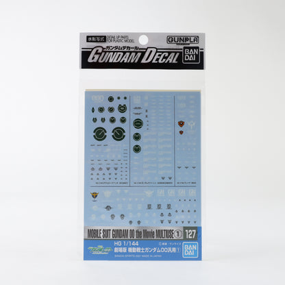 Bandai Hobby Gundam Decals #GD-127 - For Mobile Suit Gundam The Movie Multiuse 00Quan[T] and Zabanya RG Model Kit