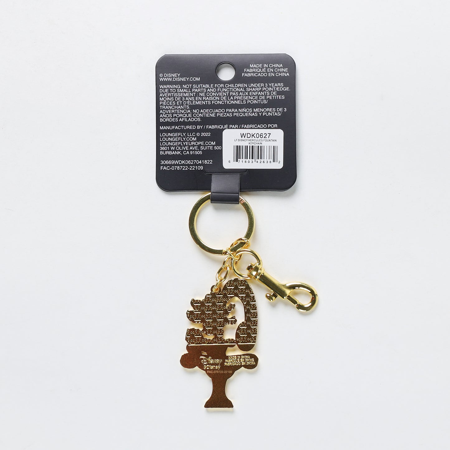 Dinsey Hercules 25th Anniversary Fountain Keychain