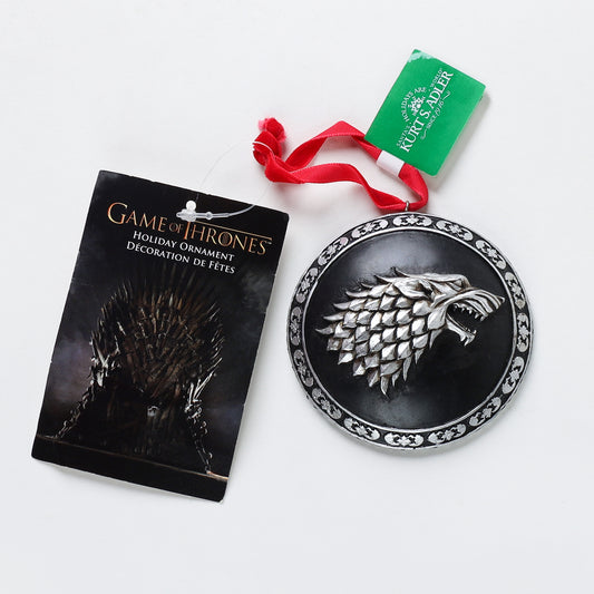Game of Thrones Stark House Crest Wolf Sigil Ornament
