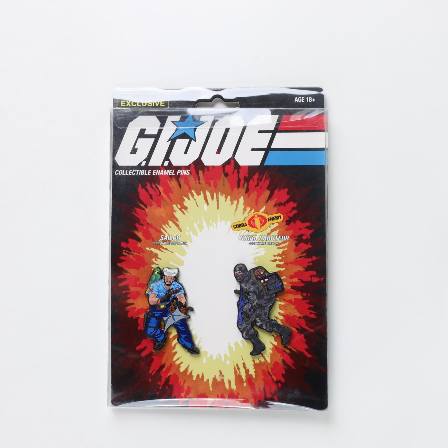 Icon Heroes G.I. Joe - Shipwreck x Firefly Retro Pin Set