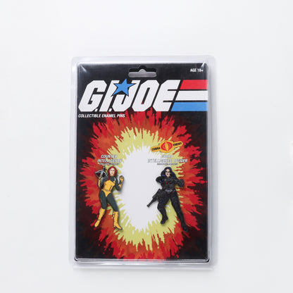 Icon Heroes G.I. Joe - Scarlet X Baroness Retro Pin