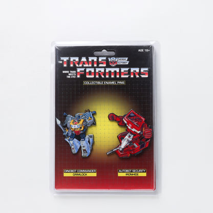 Icon Heroes Transformers - Grimlock X Ironhide Retro Pin