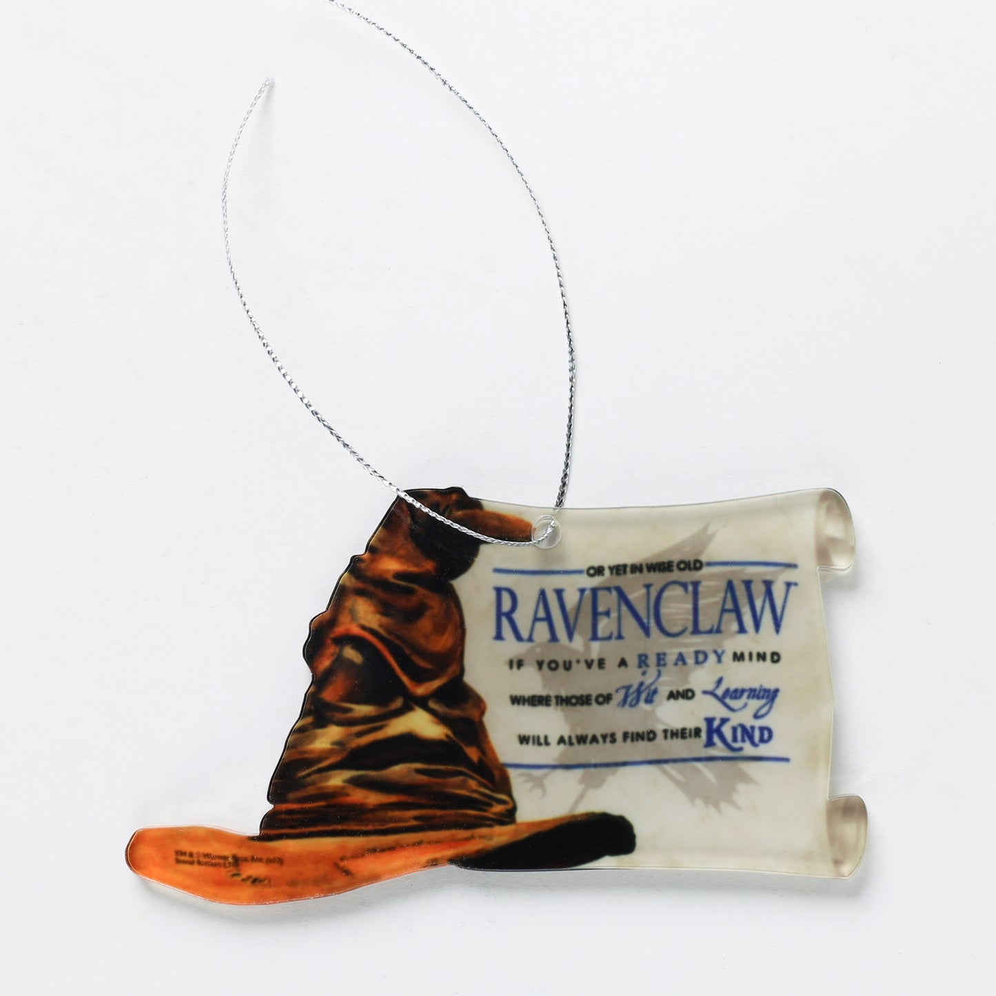 Harry Potter Sorting Hat - Ravenclaw - Shaped Acrylic Hanging Print Accessory with Hogwarts House Quote