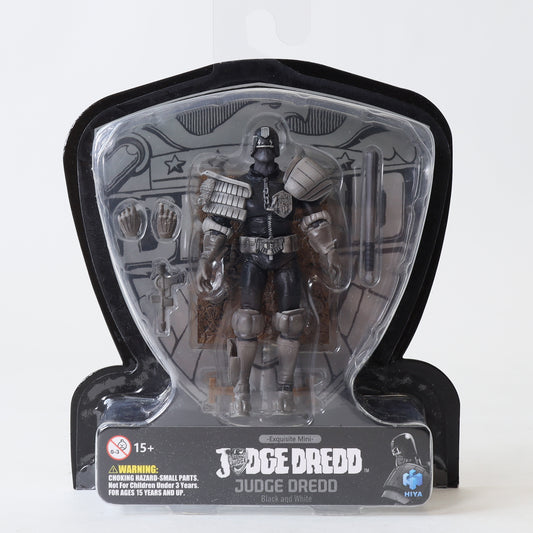 Hiya Toys 2000 A.D. Comics - Judge Dredd (Black & White Ver.) 1/18 Scale Action Figure