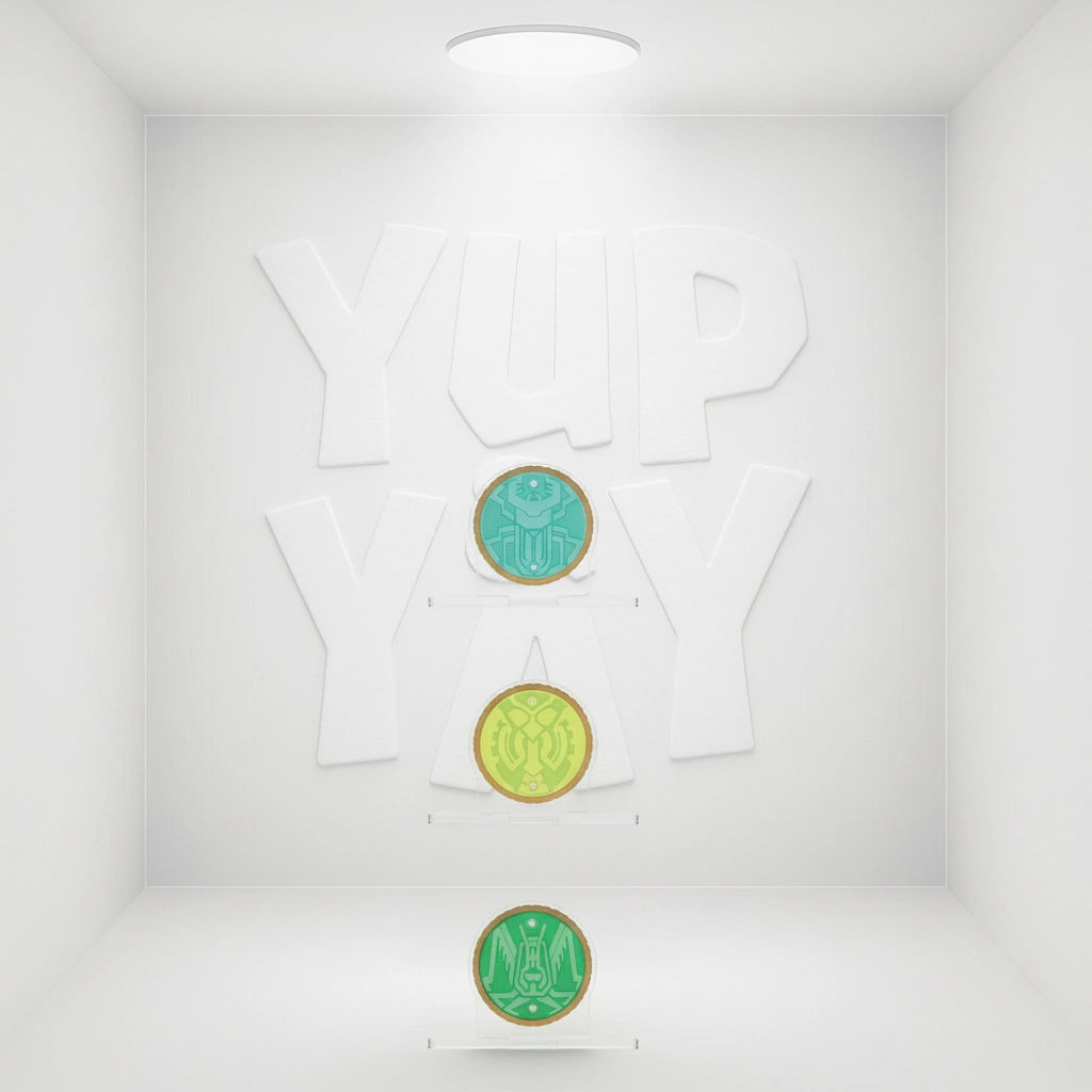 Bandai Logo Display Stand - Kamen Rider OOO's GataKiriBa Core