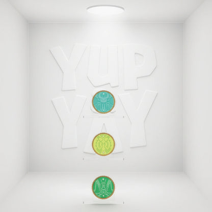 Bandai Logo Display Stand - Kamen Rider OOO's GataKiriBa Core