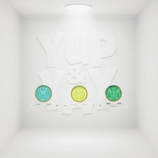 Bandai Logo Display Stand - Kamen Rider OOO's GataKiriBa Core