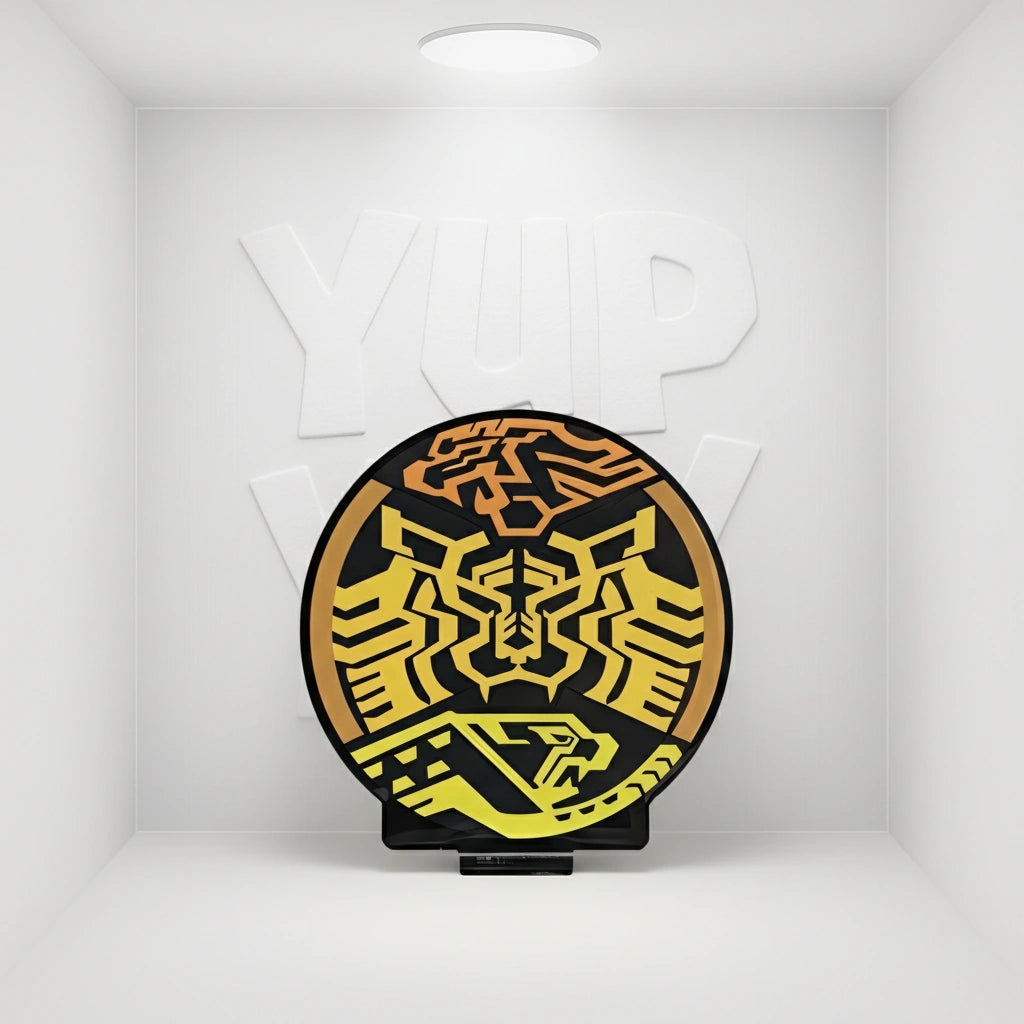 Bandai Logo Display Stand - Kamen Rider OOO's Ratora-ta Mark