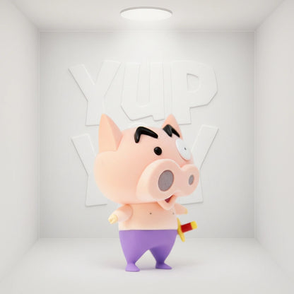 Banpresto Fluffy Puffy Series: Crayon Shin-Chan - Buriburi Zaemon (Ver. B)