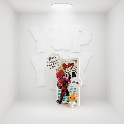 Beast Kingdom Marvel Comics Mea-004 Deadpool Jump Out of 4th Wall Mini Egg Attack Action Figure