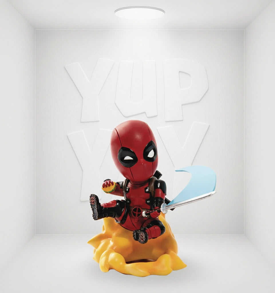 Beast Kingdom Marvel Comics Mea-004 Deadpool Jump Out of 4th Wall Mini Egg Attack Action Figure