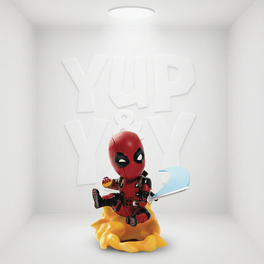 Beast Kingdom Marvel Comics Mea-004 Deadpool Jump Out of 4th Wall Mini Egg Attack Action Figure