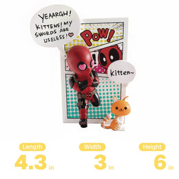 Beast Kingdom Marvel Comics Mea-004 Deadpool Jump Out of 4th Wall Mini Egg Attack Action Figure