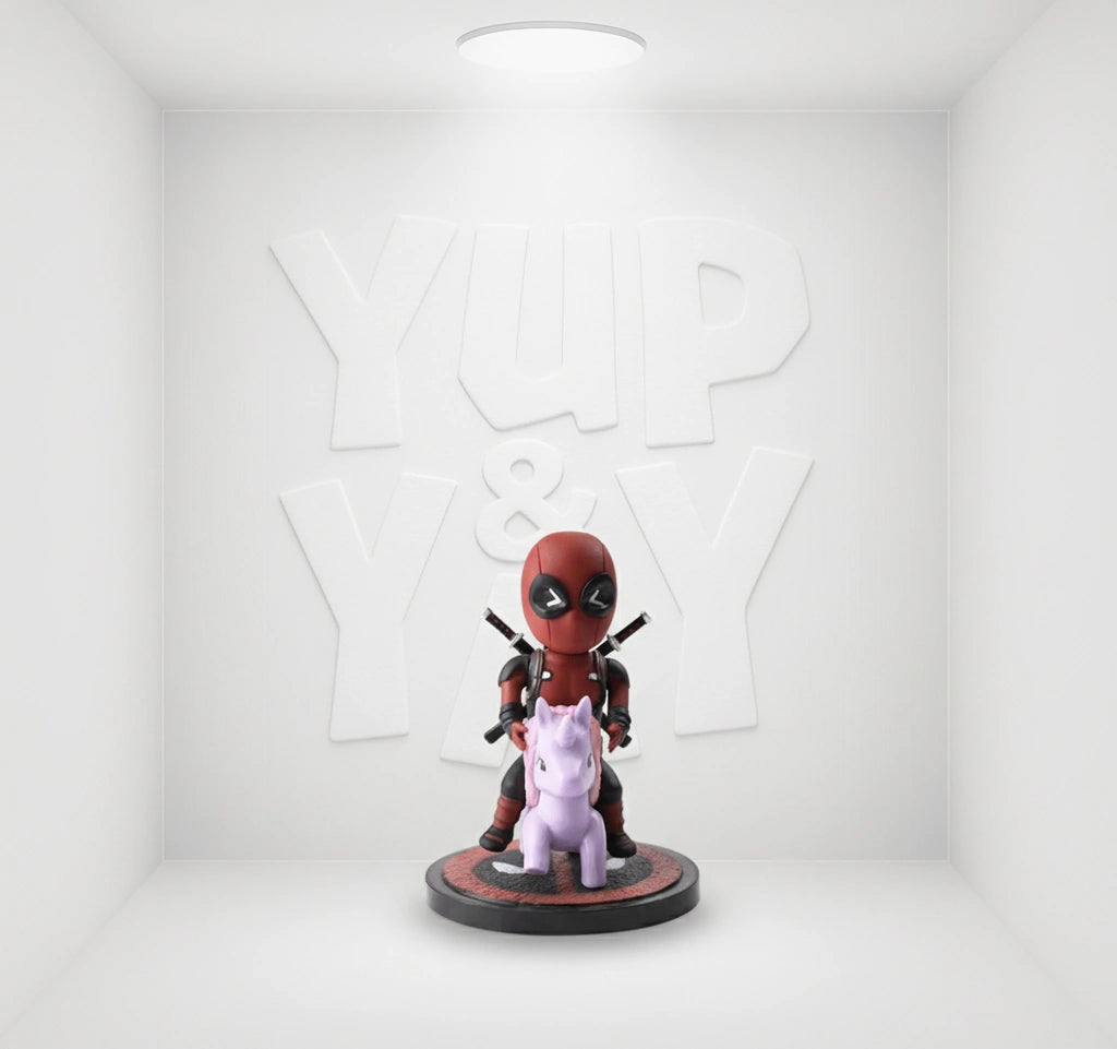 Beast Kingdom Marvel Comics Mea-004 Deadpool Pony Mini Egg Attack Action Figure