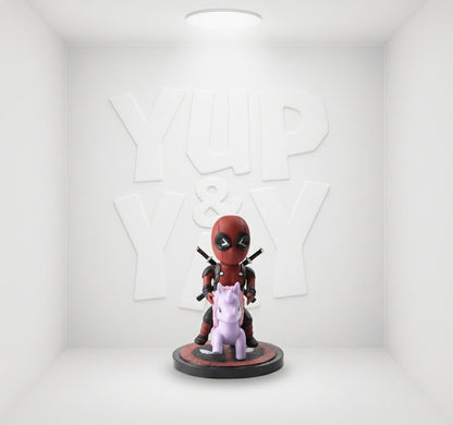 Beast Kingdom Marvel Comics Mea-004 Deadpool Pony Mini Egg Attack Action Figure