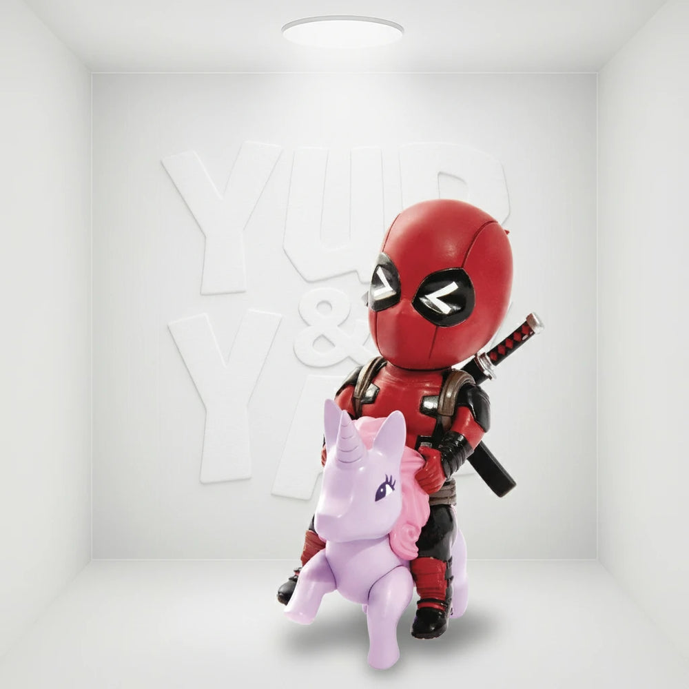 Beast Kingdom Marvel Comics Mea-004 Deadpool Pony Mini Egg Attack Action Figure