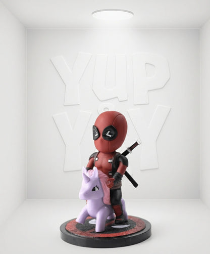 Beast Kingdom Marvel Comics Mea-004 Deadpool Pony Mini Egg Attack Action Figure