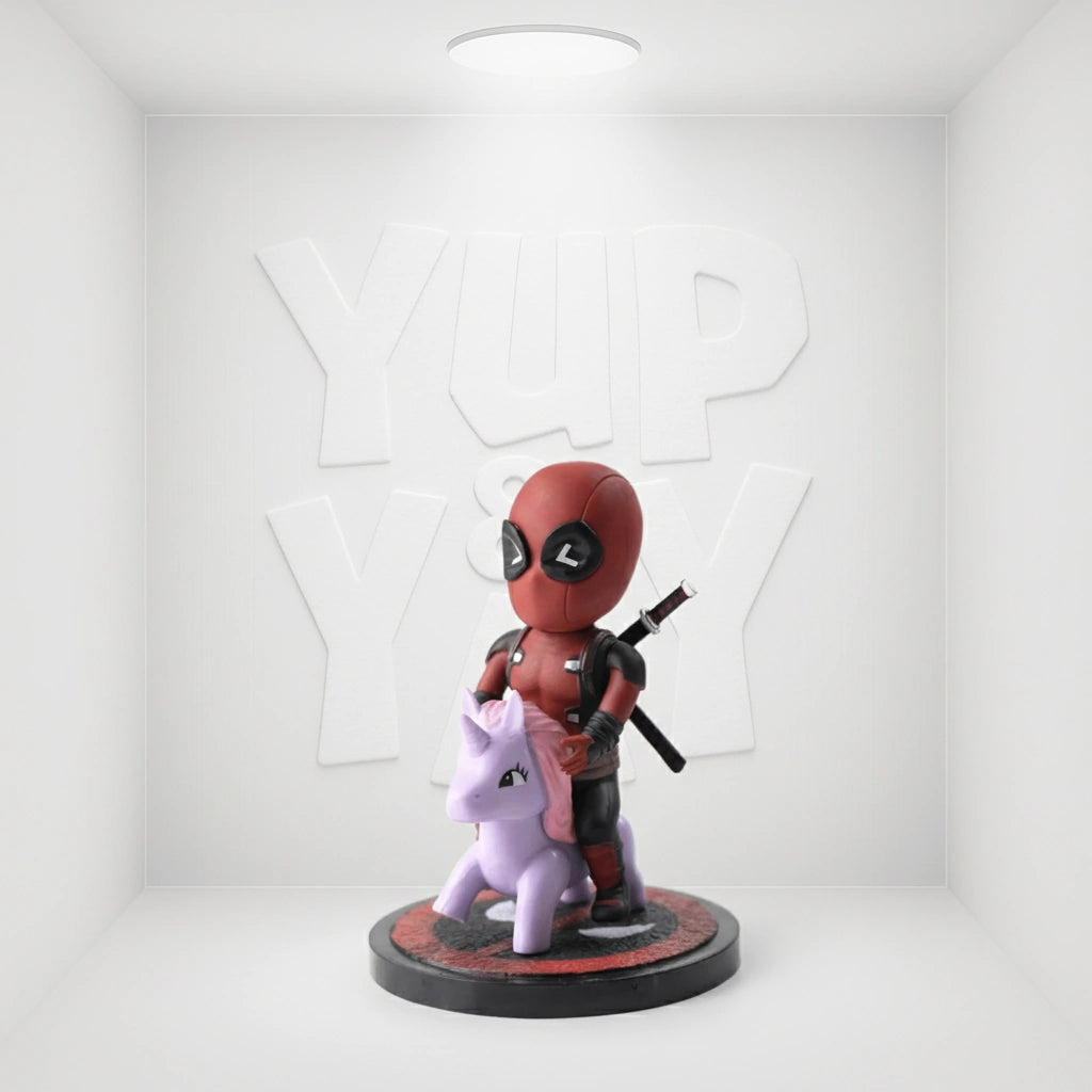 Beast Kingdom Marvel Comics Mea-004 Deadpool Pony Mini Egg Attack Action Figure