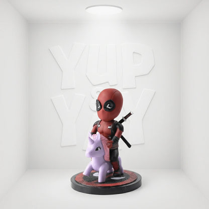Beast Kingdom Marvel Comics Mea-004 Deadpool Pony Mini Egg Attack Action Figure