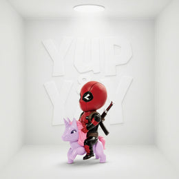 Beast Kingdom Marvel Comics Mea-004 Deadpool Pony Mini Egg Attack Action Figure