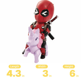 Beast Kingdom Marvel Comics Mea-004 Deadpool Pony Mini Egg Attack Action Figure
