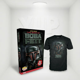 Funko Pop! Tees: Star Wars - Boba Fett (The Book of Boba Fett) Boxed Unisex T-Shirt - L