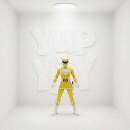 Bandai Power Rangers Ninja Steel Mega Morph Yellow Ranger with Cycle