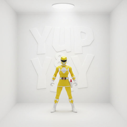 Bandai Power Rangers Ninja Steel Mega Morph Yellow Ranger with Cycle