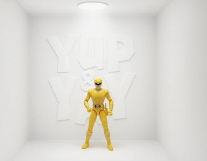 Bandai Power Rangers Ninja Steel Mega Morph Yellow Ranger with Cycle