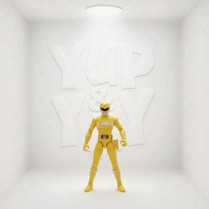 Bandai Power Rangers Ninja Steel Mega Morph Yellow Ranger with Cycle