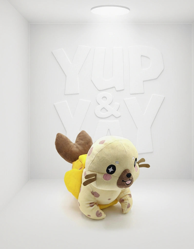 Tasty Peach: Too-Ripe Banana Seal Plush- Brown