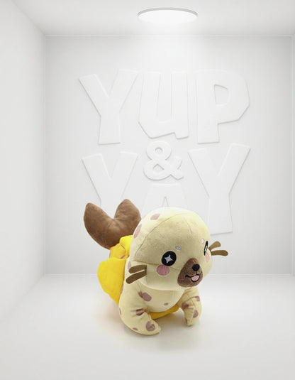 Tasty Peach: Too-Ripe Banana Seal Plush- Brown