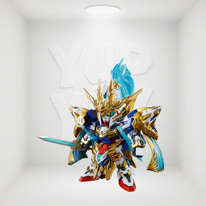 Bandai SD Sangoku Soketsuden 07 Zhao Yun 00 Gundam & Bilongqu Plastic Model