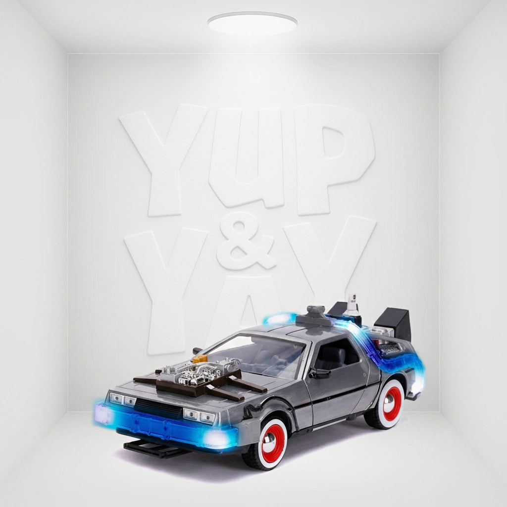 Back to the Future III DeLorean Time Machine with Light