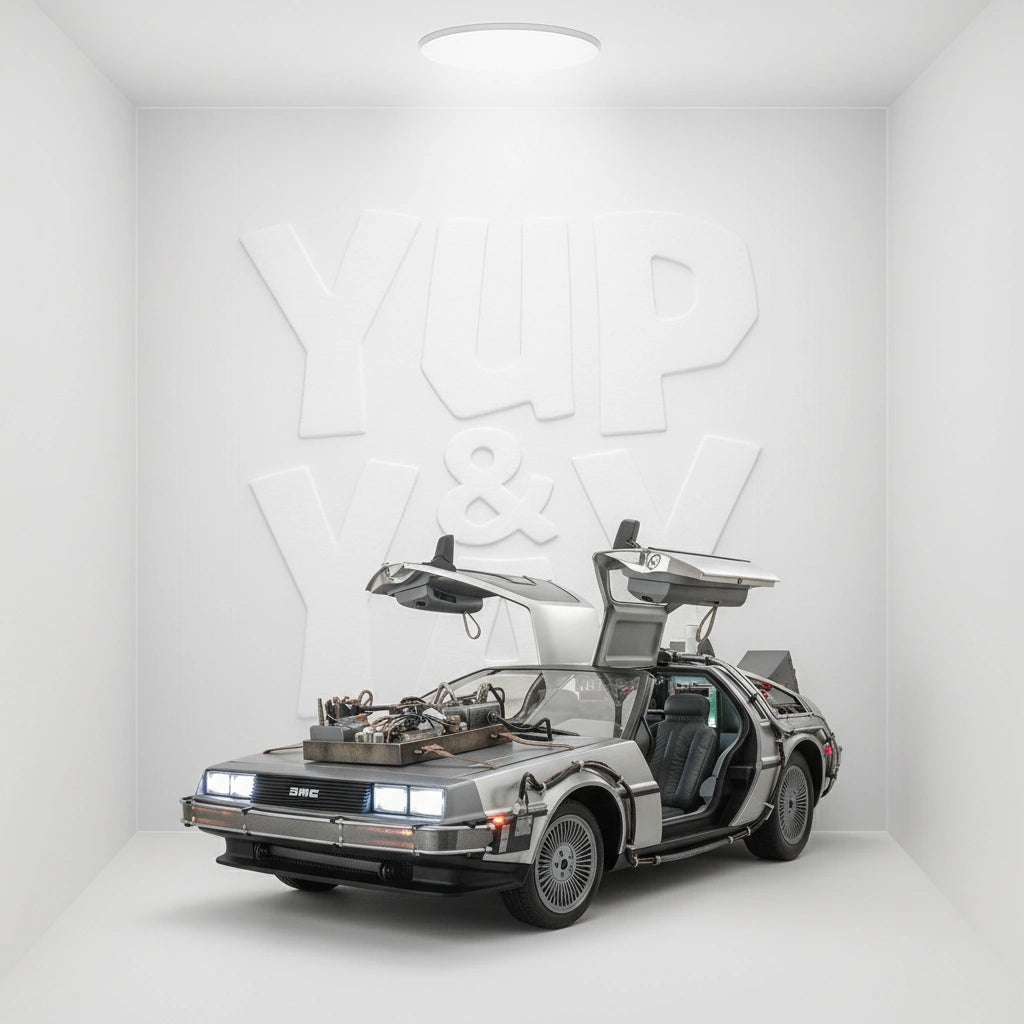 Back to the Future III DeLorean Time Machine with Light