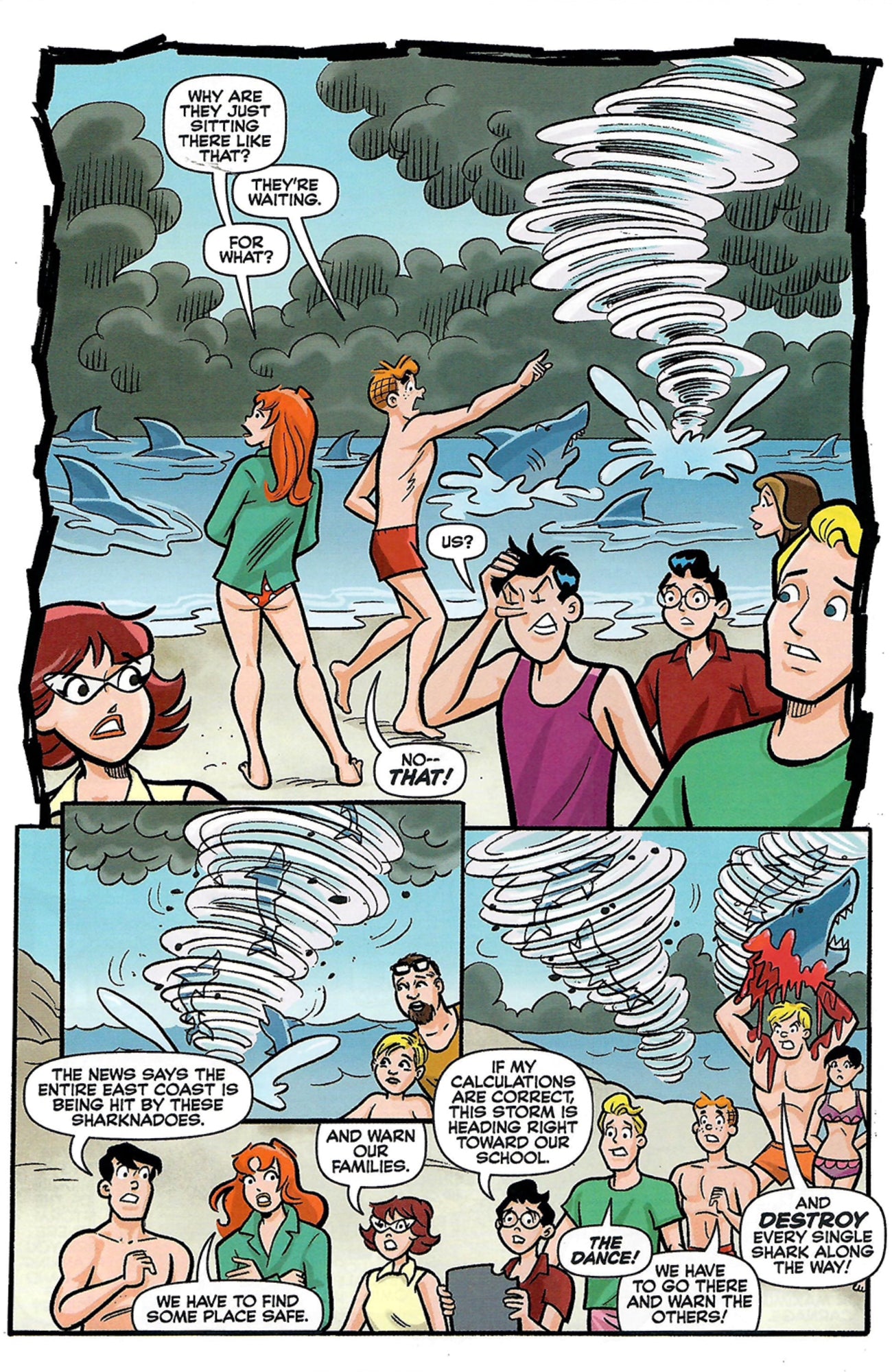 Archie Vs Sharknado #1 Robert Hack Variant Cover C 2015 Archie Comics