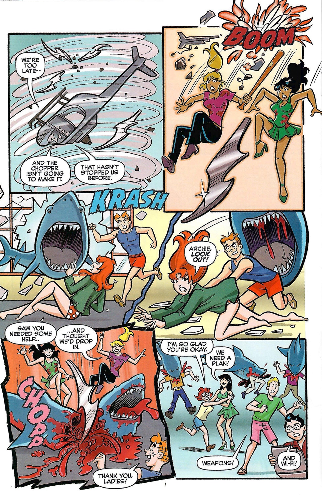 Archie Comics - Archie vs. Sharknado #1 (2015, Francesco Francavilla Cover Variant) Cover B