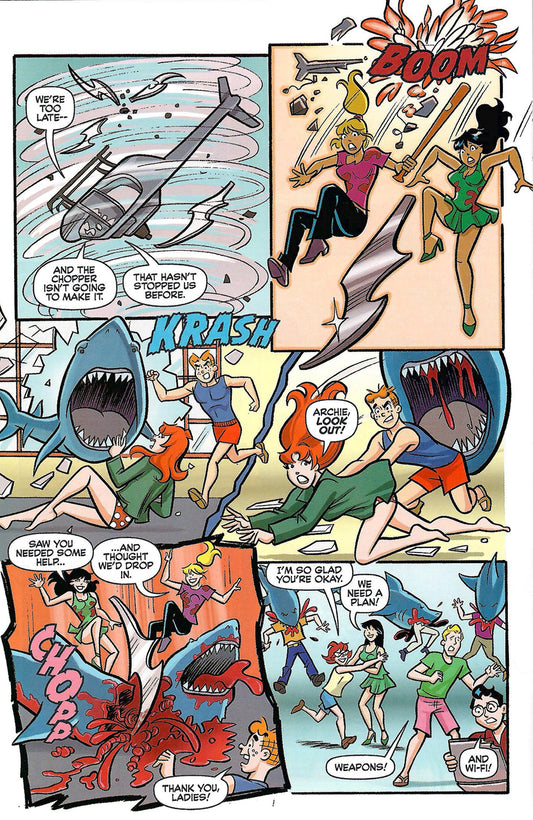 Archie Comics - Archie vs. Sharknado #1 (2015, Francesco Francavilla Cover Variant) Cover B